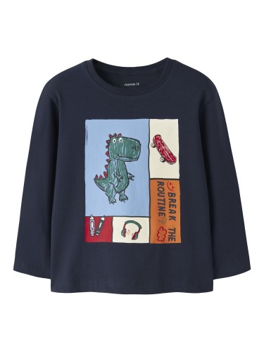 Name it Μακρυμάνικο Μπλε T-shirt Lucius