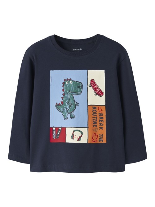 Name it Μακρυμάνικο Μπλε T-shirt Lucius