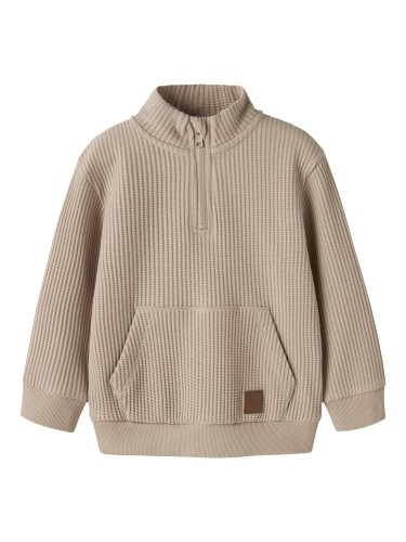 Name it Μπλούζα Εκρού Halfzip Waffle Nael