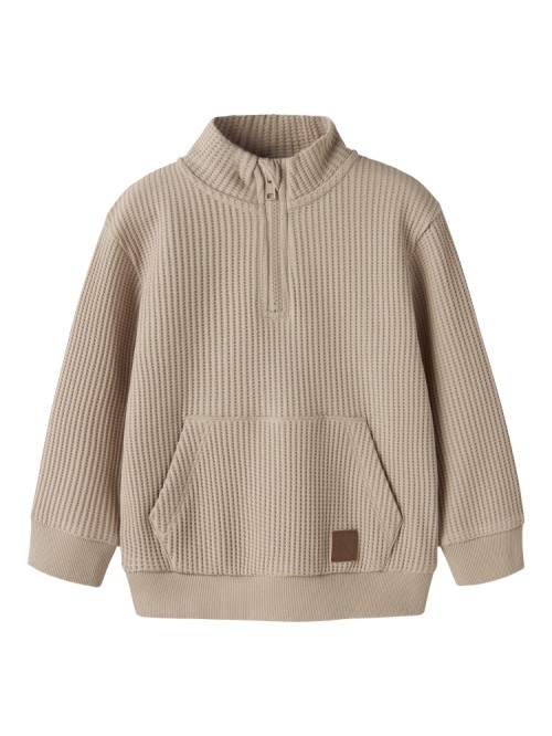 Name it Μπλούζα Εκρού Halfzip Waffle Nael
