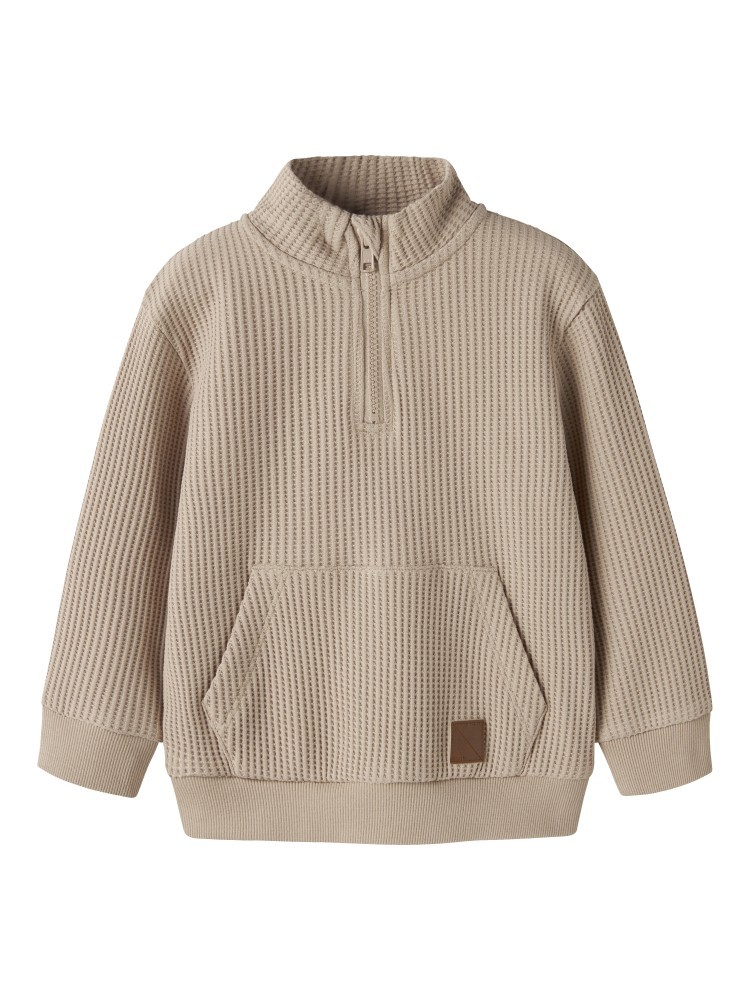 Name it Μπλούζα Εκρού Halfzip Waffle Nael