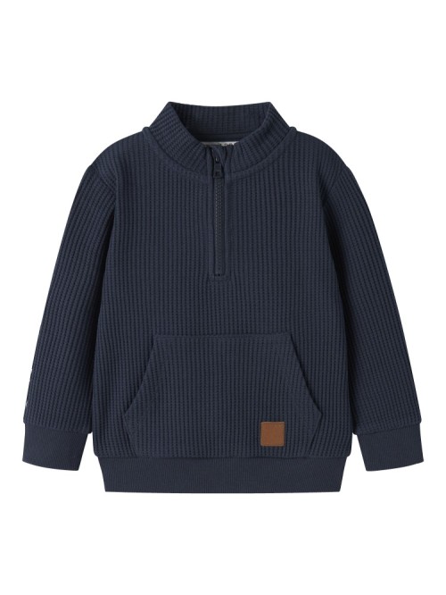 Name it Μπλούζα Μπλε Halfzip Waffle Nael