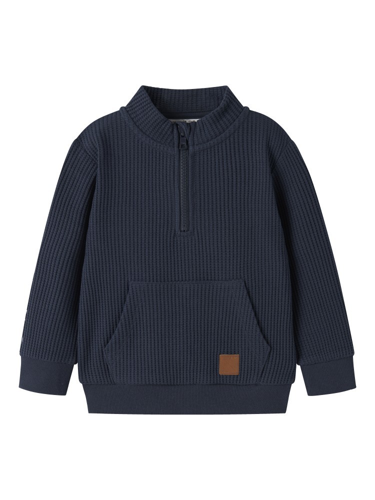 Name it Μπλούζα Μπλε Halfzip Waffle Nael