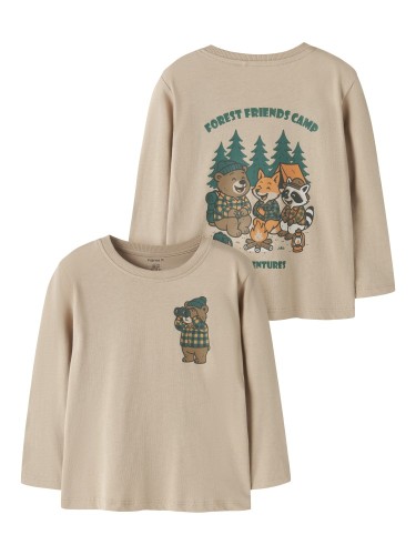 Name it Μακρυμάνικο T-shirt Velix Μπεζ