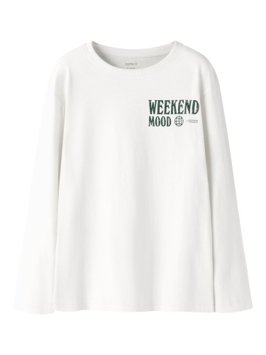 Name it Μακρυμάνικο Λευκό T-shirt Lowen