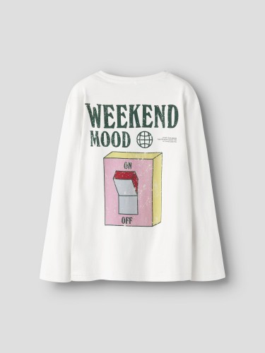 Name it Μακρυμάνικο Λευκό T-shirt Lowen