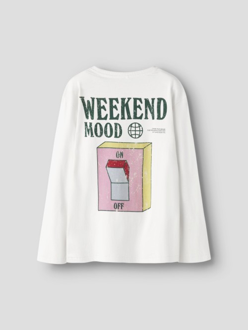 Name it Μακρυμάνικο Λευκό T-shirt Lowen