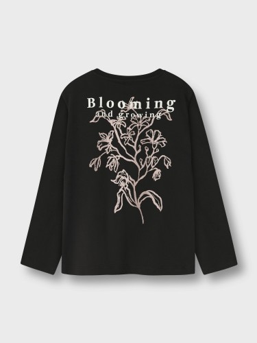 T-Shirt  Μακρυμάνικο Olga Μαύρο