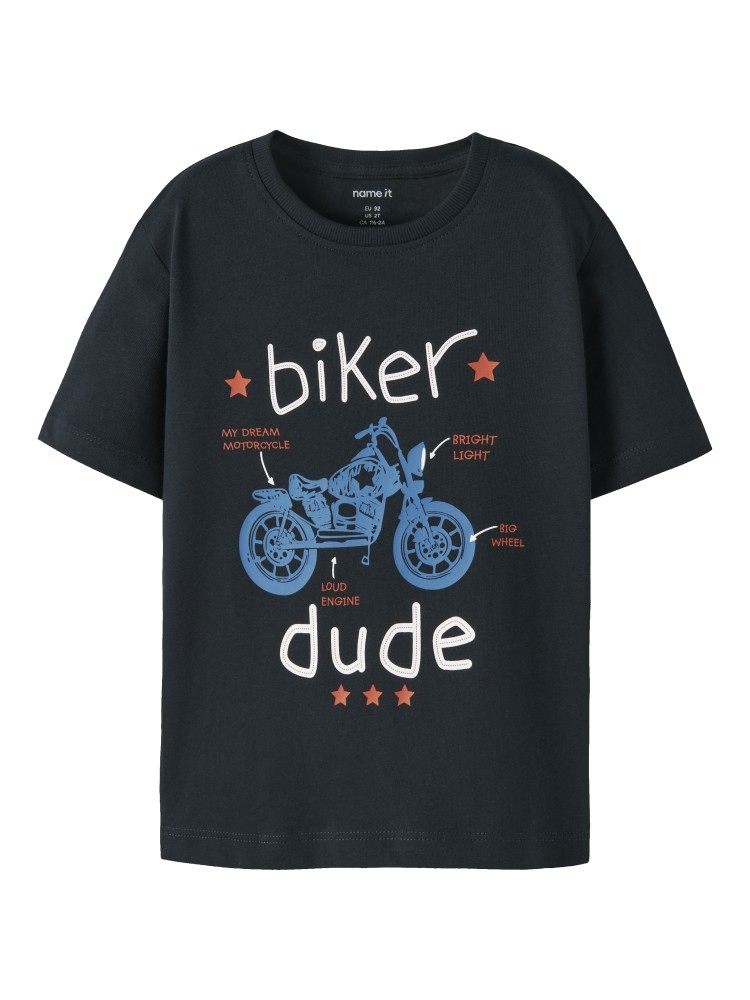 Name it T-Shirt Benna Biker Μπλε Σκούρο