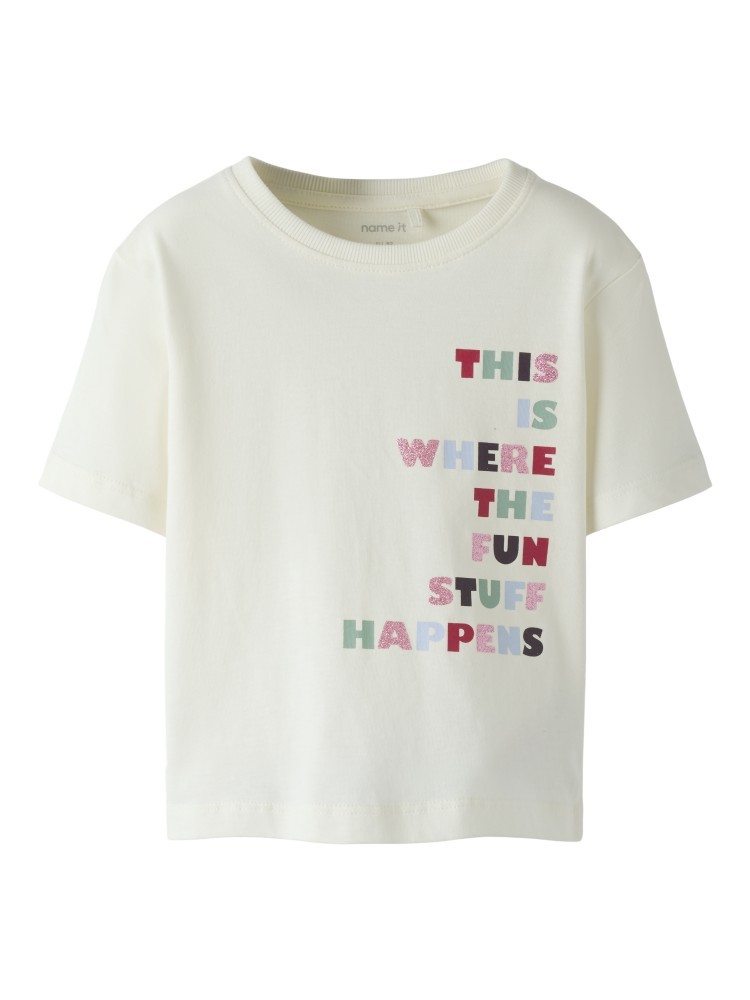 Name it T-shirt Belina Ιβουάρ Fun Stuff