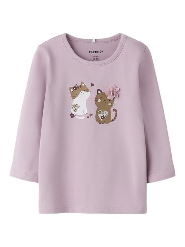 Βρεφικό Μακρυμάνικο T-Shirt Tanya Ροζ