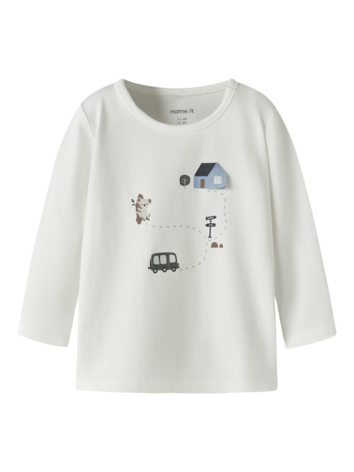 Name it Βρεφικό T-Shirt Μακρυμάνικο Ιβουάρ Bent