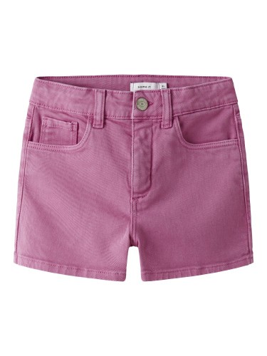 Name it Τζιν Σορτς Mom Fit Rose Φούξια