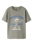 Name it T-Shirt Benna Pizza Χακί