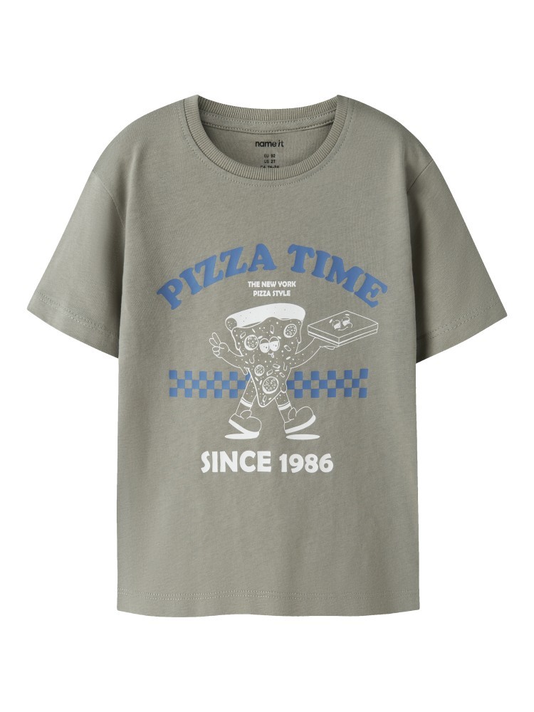 Name it T-Shirt Benna Pizza Χακί