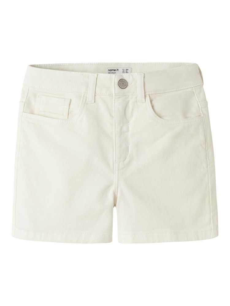 Name it Τζιν Σορτς Mom Fit Rose Ιβουάρ
