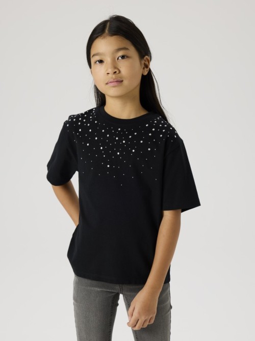 Name it Μαύρο T-Shirt με Τρουκς Bea