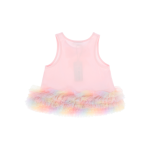 Angel's Face Ροζ Τοπ με Rainbow Τούλι Renata