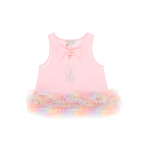 Angel's Face Ροζ Τοπ με Rainbow Τούλι Renata