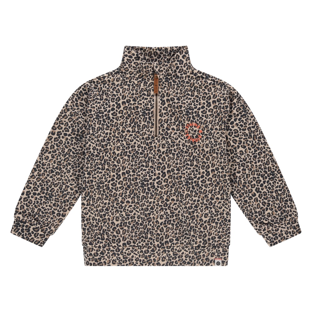 Φούτερ Μπλούζα με Animal Print Τύπωμα