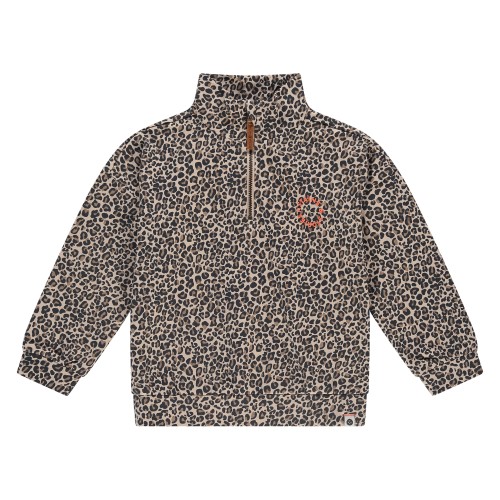 Φούτερ Μπλούζα με Animal Print Τύπωμα