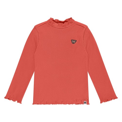 Μακρυμάνικο Ριμπ T-Shirt Grapefruit