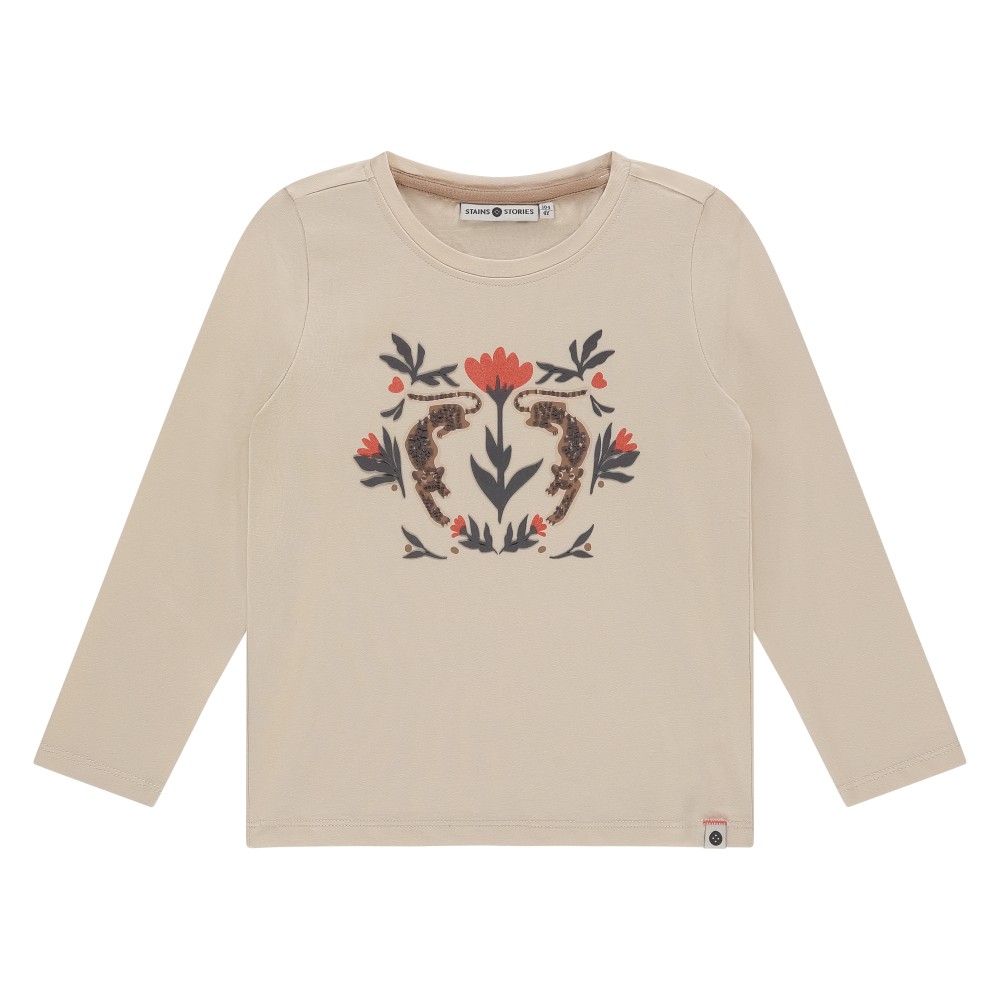 T-Shirt με Τύπωμα Leopards