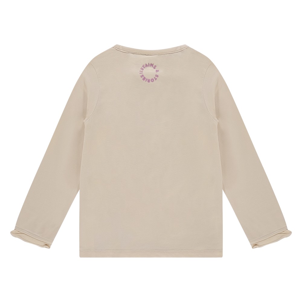 Μακρυμάνικο T-Shirt Made with Love Κρεμ