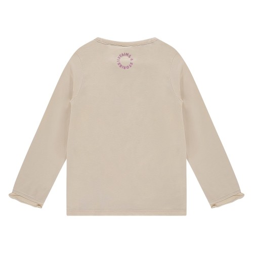 Μακρυμάνικο T-Shirt Made with Love Κρεμ