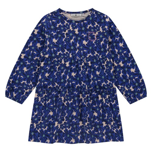 Φόρεμα με Μπλε Λουλούδια