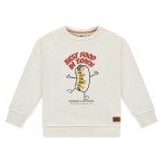 Stains & Stories Φούτερ Μπλούζα Hot Dog Ιβουάρ
