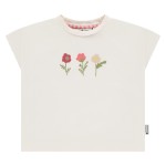 Stains & Stories Ιβουάρ T-shirt με Λουλούδια