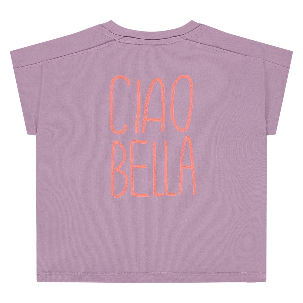 Stains & Stories T-shirt Λιλά Ciao Bella