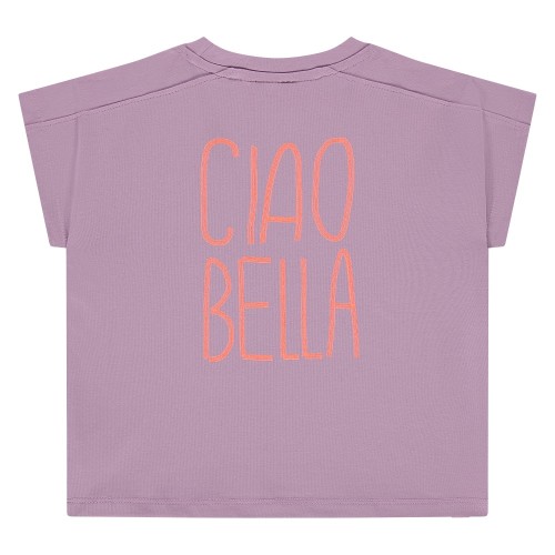 Stains & Stories T-shirt Λιλά Ciao Bella