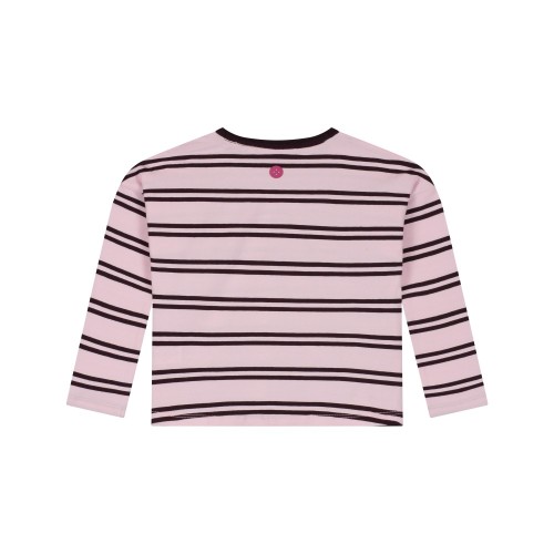Stains & Stories Ροζ Ριγέ T-shirt Stains & Stories Ροζ Ριγέ T-shirt