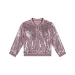 Stains & Stories Ζακέτα Bomber ΛΙλά με Παγέτα