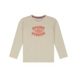 Stains & Stories Εκρού Μακρυμάνικο T-Shirt