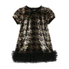 Φόρεμα Shalini Houndstooth Sequin Μαύρο/Χρυσό