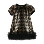 Φόρεμα Shalini Houndstooth Sequin Μαύρο/Χρυσό