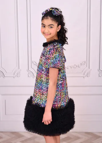 Φόρεμα Shalini Sequin Black Multi 