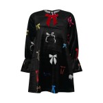 Βελούδινο Φόρεμα Bowland Allover 