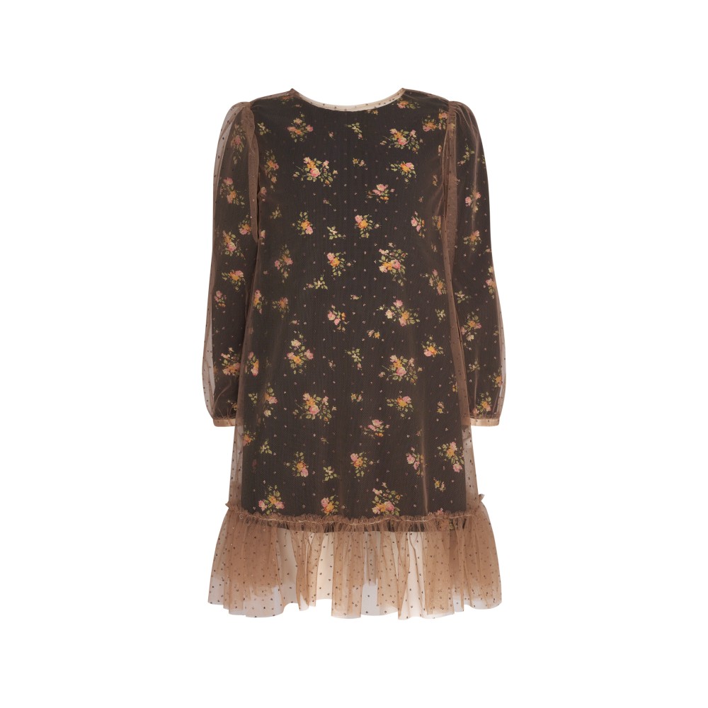 Floral Φόρεμα με Τούλι