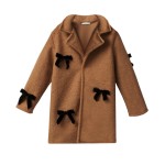 Παλτό με Φιόγκους Engraved Flowers