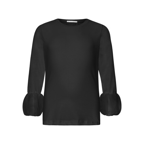 Μονόχρωμη Μπλούζα Puff Sleeve