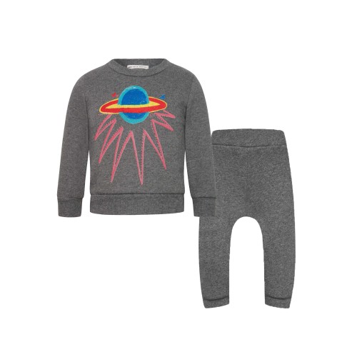 Βρεφικό Σετ Φούτερ Παντελόνι-Μπλούζα Universe of Love