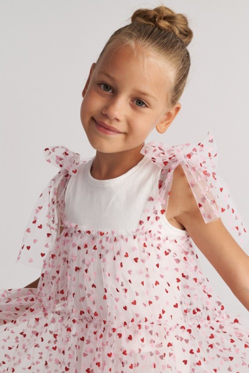 Two In A Castle Σετ Τοπ, σορτς & Τούλινο Φόρεμα Heartbeat