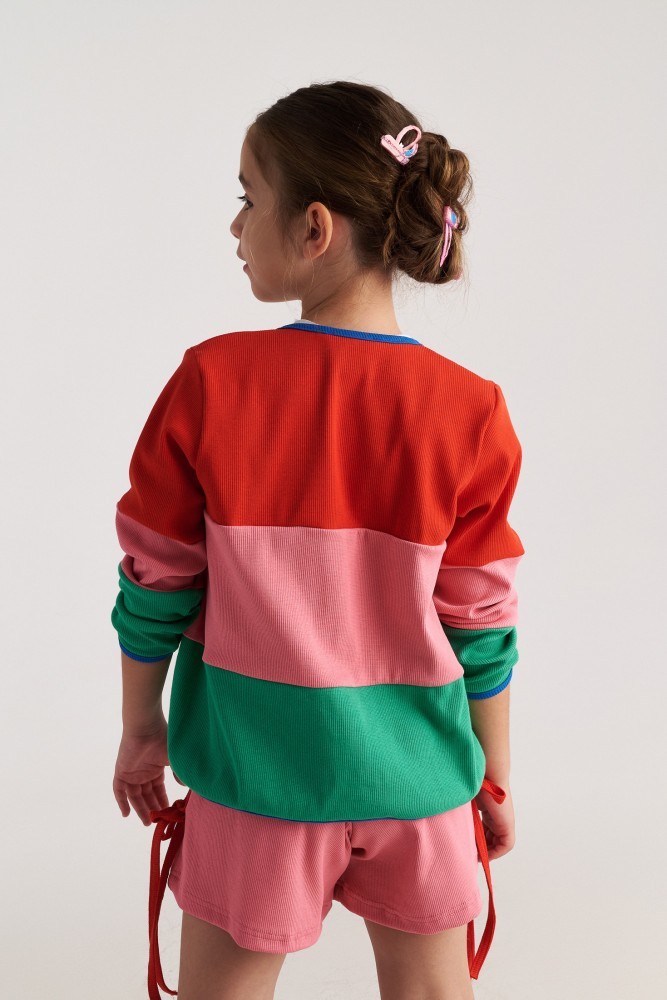 Ριγέ Ζακέτα Two In A Castle The Rainbow Girl