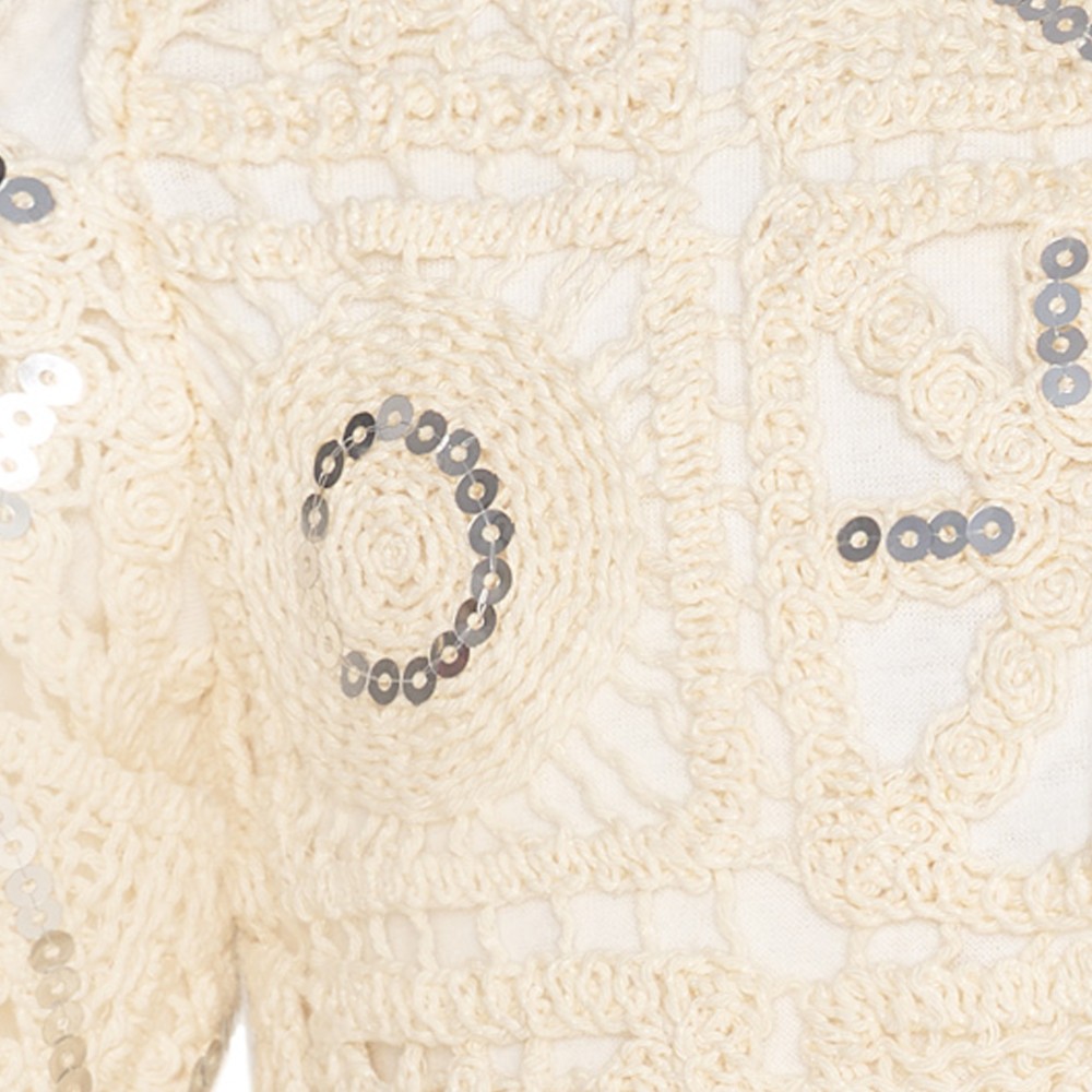 Two In A Castle Ζακέτα Εκρού Κροσέ Santorini  