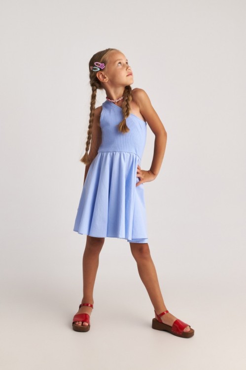 Two In A Castle Φόρεμα A Simple Idea Ballerina Γαλάζιο