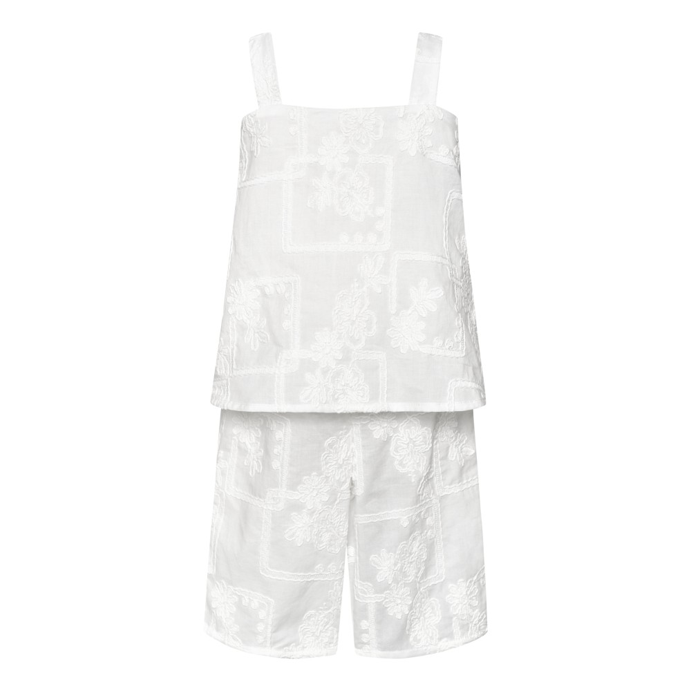 Two In A Castle Βρεφική Ολόσωμη Φόρμα με Κέντημα The Flower Girls